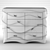 Wave Modern Chest Drawers 3D model small image 5