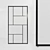 Title: Customizable Glass Partition with Refined Metal Design 3D model small image 1