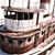 Authentic Abandoned Boat 3D model small image 4