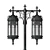 Elegant Forged Street Lamp 3D model small image 2