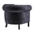 Elegant Victorian Tub Chair 3D model small image 2