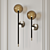Elegant GRACE N° 1 Wall Lamp 3D model small image 3