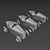 Speedy Coconut Racing Cars: Ultimate Fun for Kids 3D model small image 2