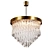 Elegant Ribbon Chandelier CL464-60 3D model small image 1