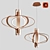 Elegant Gold Chandelier 3D model small image 7