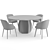  Italian Dining Set - Asterias Table with Bea and Caratos Chairs 3D model small image 4