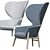 Elegant Hygge Lounge Chair 3D model small image 4