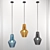 Maytoni Tommy Collection: Stylish Metal and Glass Pendant Light 3D model small image 2