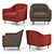 Tubby Armchair: Modern & Comfortable 3D model small image 1