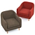 Tubby Armchair: Modern & Comfortable 3D model small image 2