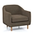 Tubby Armchair: Modern & Comfortable 3D model small image 4