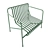 Palissade Lounge Chair Low with Ottoman 3D model small image 2