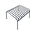 Palissade Lounge Chair Low with Ottoman 3D model small image 5