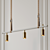 Sleek Brass Pendant: Long John 3D model small image 2