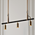 Sleek Brass Pendant: Long John 3D model small image 3