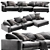 Modern Verzelloni Holden Chaise 3D model small image 1