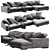 Modern Verzelloni Holden Chaise 3D model small image 2