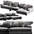 Modern Verzelloni Holden Chaise 3D model small image 4