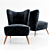 Elegant Fauteuil Cocktail Chair - Perfect for Cozy Nights 3D model small image 2