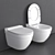 Modern Wall Hung Toilet: Cloud Essence 3D model small image 1