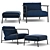 Elegant Aero Armchair by Wendelbo 3D model small image 3