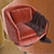 Contemporary Armchair by Angel Cerda 3D model small image 2