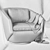 Contemporary Armchair by Angel Cerda 3D model small image 5
