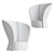 Cozy Comfort: SHELTER Armchair 3D model small image 2