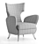 Sophisticated Julian Chichester Bergamo Armchair 3D model small image 4