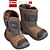 High-Quality Children's Shoes: 132 Options 3D model small image 1