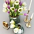 Decorative Tulip Set for Enhanced Interior  Vibrant Flowers for Elegant Décor 3D model small image 3