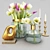 Decorative Tulip Set for Enhanced Interior  Vibrant Flowers for Elegant Décor 3D model small image 6