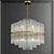 Luxury Gold Dining Room Chandelier 3D model small image 1