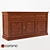 Modern 3D-Rendered Chest of Drawers 3D model small image 1