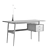 Samba-Style Desk: buro150 3D model small image 3