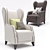 Tosconova Lyra Armchair: Stylish and Comfortable 3D model small image 1