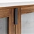 Modern Fluted Glass Walnut Cabinet 3D model small image 7
