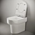 Title: Ceramica Nova Brick - CN314010 Corner Toilet 3D model small image 4