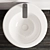 Sleek Monoblock Washbasin: Ceramica Nova 850 3D model small image 3