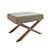 Lacrosse Ottoman: Versatile Stool 3D model small image 2