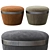 Elegant Portofino Pouf: Luxurious Comfort 3D model small image 1