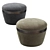 Elegant Portofino Pouf: Luxurious Comfort 3D model small image 2