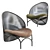 ErgoMesh Lounge Chair: Unwind in Style 3D model small image 1