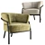 Minimalistic Meridiani NANI Sofa 3D model small image 3