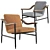 Russell Armchair: Modern Elegance with Versant Edition 3D model small image 1