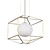 Modern Gold Pendant and Chandelier Collection 3D model small image 1