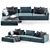 Milo Modern Modular Sectional 3D model small image 1