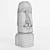 Mysterious Easter Island Moai Sculpture 3D model small image 3