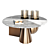 Tricolori Coffee Table: Distinctive Design, Superior Style 3D model small image 1