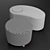 Dumbo Velvet Chrome Pouf 3D model small image 4